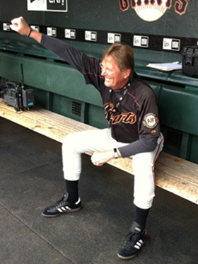 in the dugout